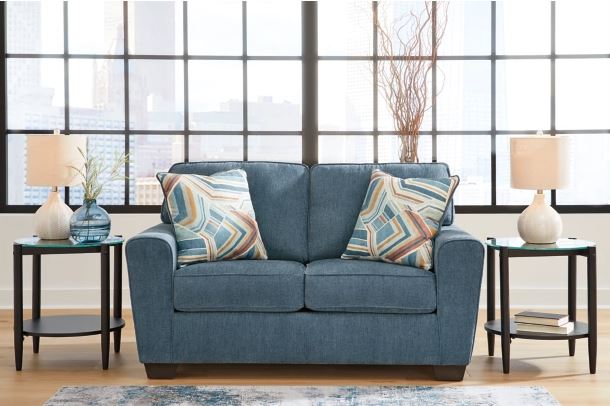 Cashton Blue Sofa & Loveseat