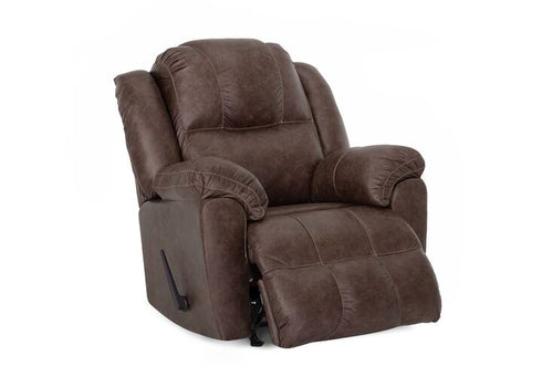Castello Outlier Walnut Rocker Recliner - WCC Furniture & Mattress Center Lafayette & Lake Charles