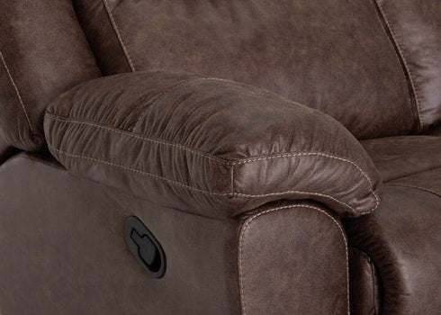 Castello Walnut Reclining Sofa - WCC Furniture & Mattress Center Lafayette & Lake Charles
