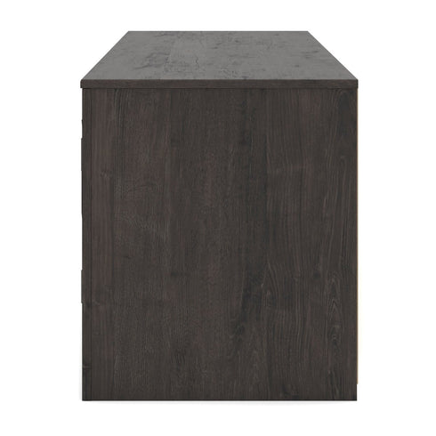 Cayboni Black - ish TV Stand w/ Fireplace - WCC Furniture & Mattress Center Lafayette & Lake Charles
