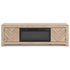 Cayboni Tan TV Stand w/ Fireplace - WCC Furniture & Mattress Center Lafayette & Lake Charles