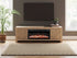 Cayboni Tan TV Stand w/ Fireplace - WCC Furniture & Mattress Center Lafayette & Lake Charles