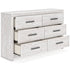 Cayboni Whitewash Dresser - WCC Furniture & Mattress Center Lafayette & Lake Charles