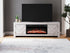 Cayboni Whitewash TV Stand w/ Fireplace - WCC Furniture & Mattress Center Lafayette & Lake Charles