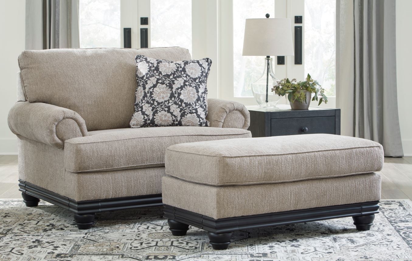 Elbiani Oversized Chair & Ottoman