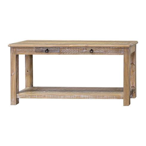 Chastain Country Harvest 2 Drawer Sofa Table - WCC Furniture & Mattress Center Lafayette & Lake Charles