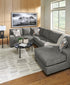 Clarington Greystone RAF Corner Chaise Sectional - WCC Furniture & Mattress Center Lafayette & Lake Charles
