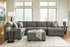 Clarington Greystone RAF Corner Chaise Sectional - WCC Furniture & Mattress Center Lafayette & Lake Charles