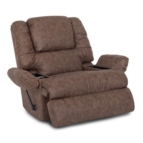 Clayton Easter Mocha Rocker Recliner w/ Frosty Fridge - WCC Furniture & Mattress Center Lafayette & Lake Charles