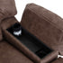 Clayton Easter Mocha Rocker Recliner w/ Frosty Fridge - WCC Furniture & Mattress Center Lafayette & Lake Charles