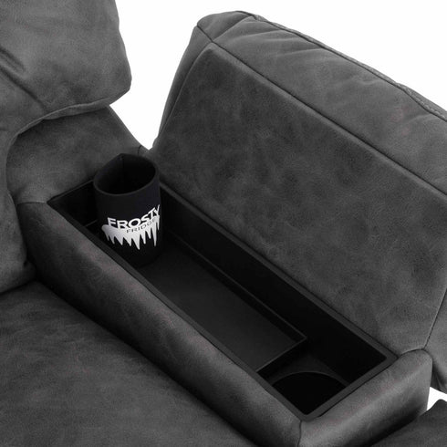 Clayton Easter Slate Rocker Recliner w/ Frosty Fridge - WCC Furniture & Mattress Center Lafayette & Lake Charles