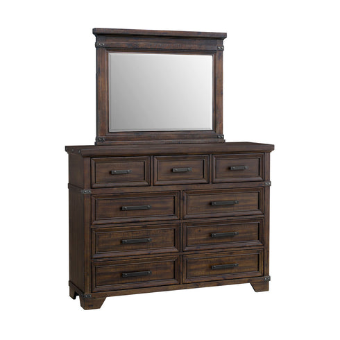 Colorado City Charcoal Dresser & Mirror