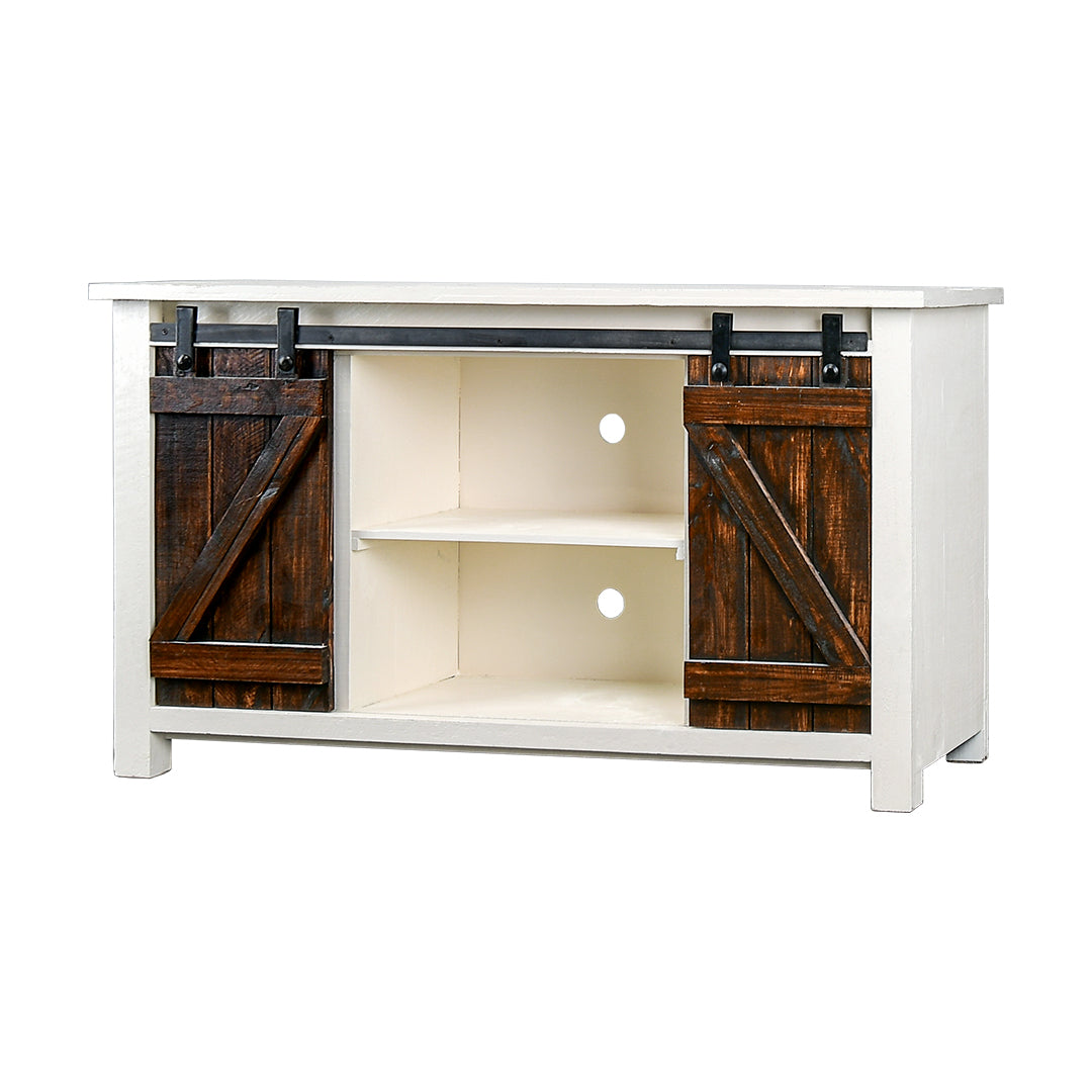 Narrow Barn Door TV Stand