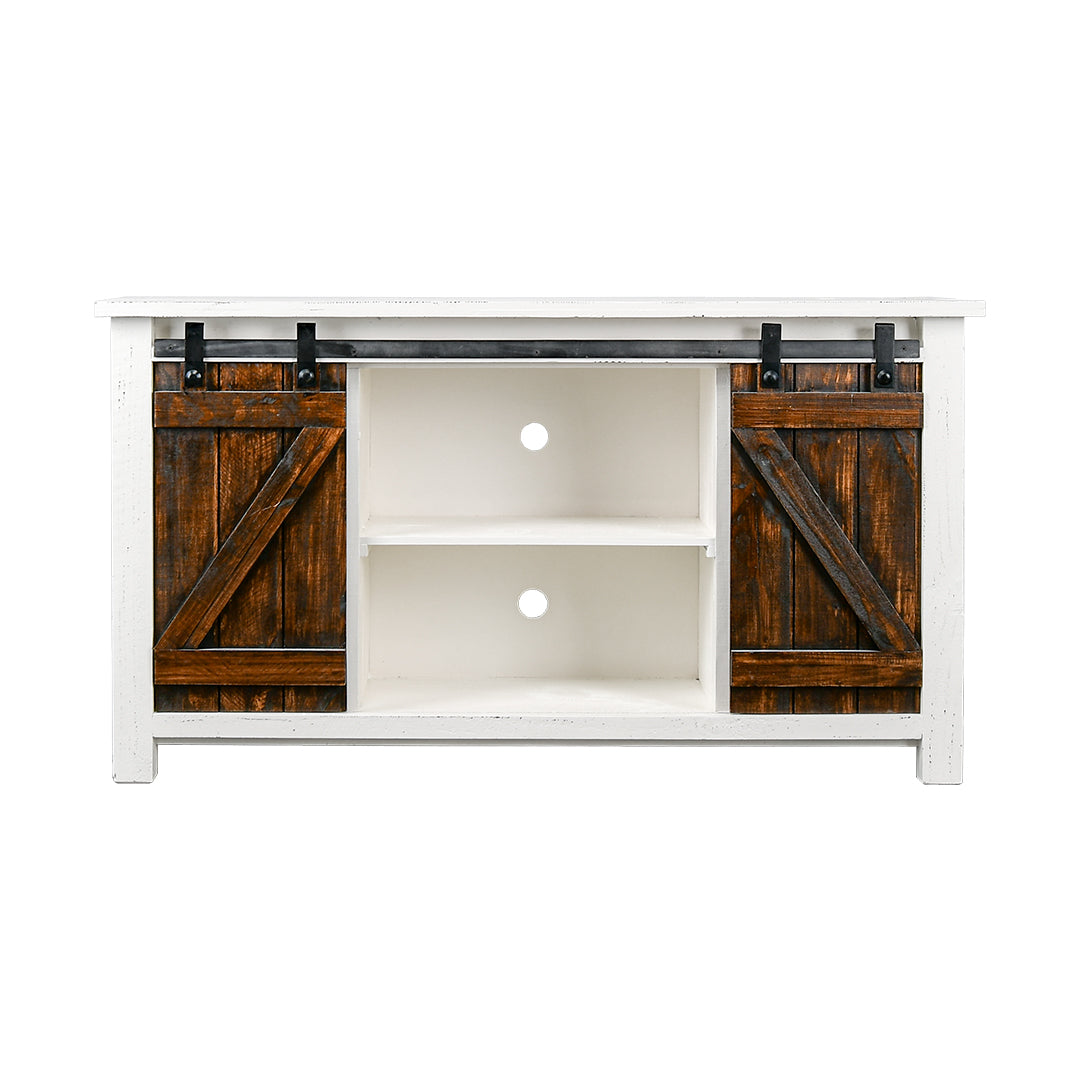 Narrow Barn Door TV Stand