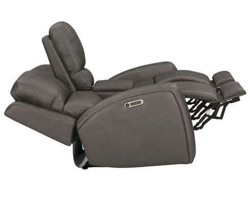 Cooke Autumn Fog Power Zero Gravity Tilt Console Loveseat - WCC Furniture & Mattress Center Lafayette & Lake Charles