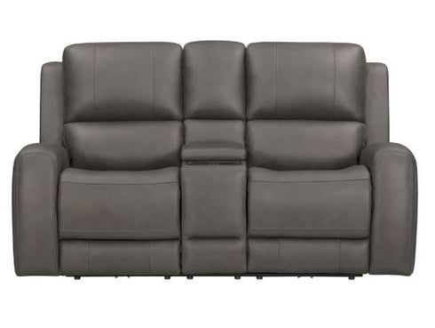 Cooke Autumn Fog Power Zero Gravity Tilt Console Loveseat - WCC Furniture & Mattress Center Lafayette & Lake Charles