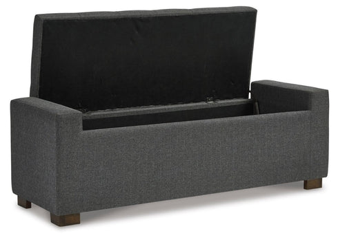 Cortwell Gray Storage Bench - WCC Furniture & Mattress Center Lafayette & Lake Charles