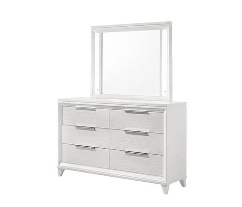 Cressida White Dresser & Mirror - WCC Furniture & Mattress Center Lafayette & Lake Charles