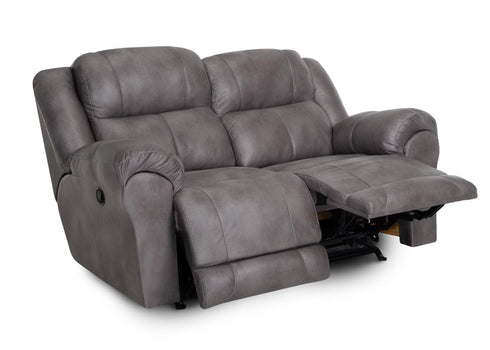 Croft Colt Smoke Reclining Loveseat - WCC Furniture & Mattress Center Lafayette & Lake Charles