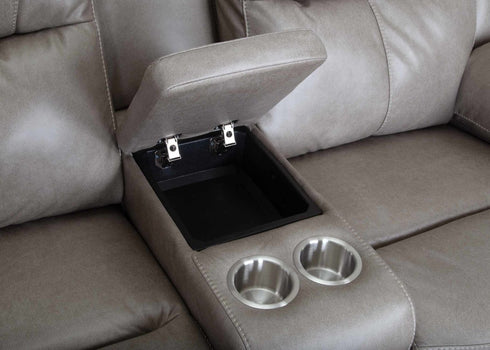 Culver Rogue Sterling Power Reclining Loveseat w/ Console - WCC Furniture & Mattress Center Lafayette & Lake Charles