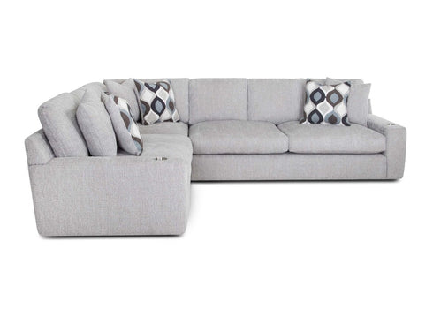 Cyclone Dove Sectional - WCC Furniture & Mattress Center Lafayette & Lake Charles