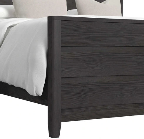 Tobias Black Panel Bed
