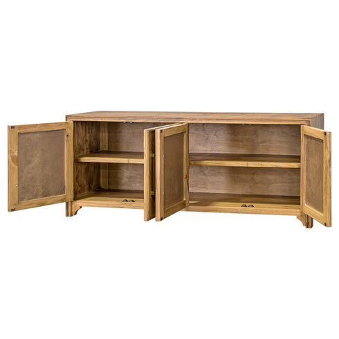 Dallas Wheat 4 Door Console - WCC Furniture & Mattress Center Lafayette & Lake Charles