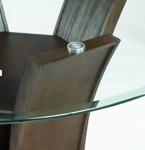 Dapper 5 Piece Walnut Counter Height Dining set - WCC Furniture & Mattress Center Lafayette & Lake Charles