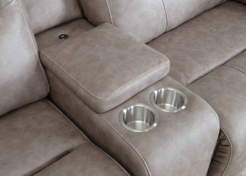 Davenport Duvall Greige Reclining Sectional - WCC Furniture & Mattress Center Lafayette & Lake Charles