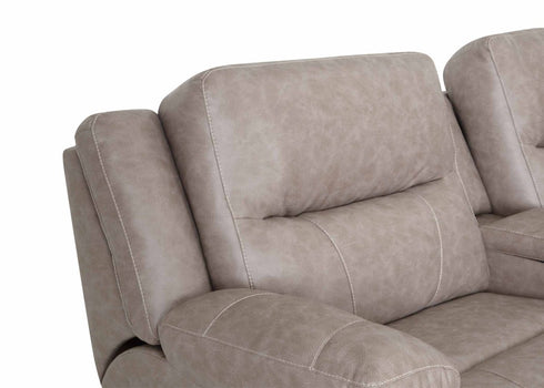 Davenport Duvall Greige Reclining Sectional - WCC Furniture & Mattress Center Lafayette & Lake Charles