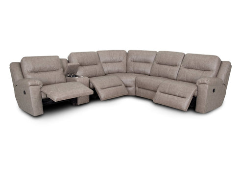 Davenport Duvall Greige Reclining Sectional - WCC Furniture & Mattress Center Lafayette & Lake Charles