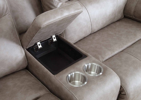 Davenport Duvall Greige Reclining Sectional - WCC Furniture & Mattress Center Lafayette & Lake Charles