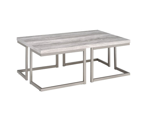 David Grey Driftwood/Pewter Cocktail Table - WCC Furniture & Mattress Center Lafayette & Lake Charles