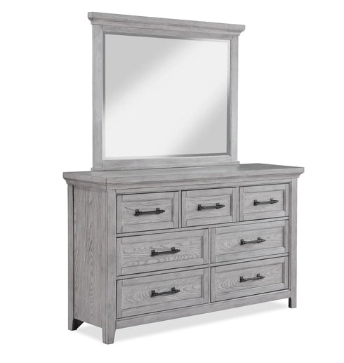 Beckett Grey Dresser & Mirror