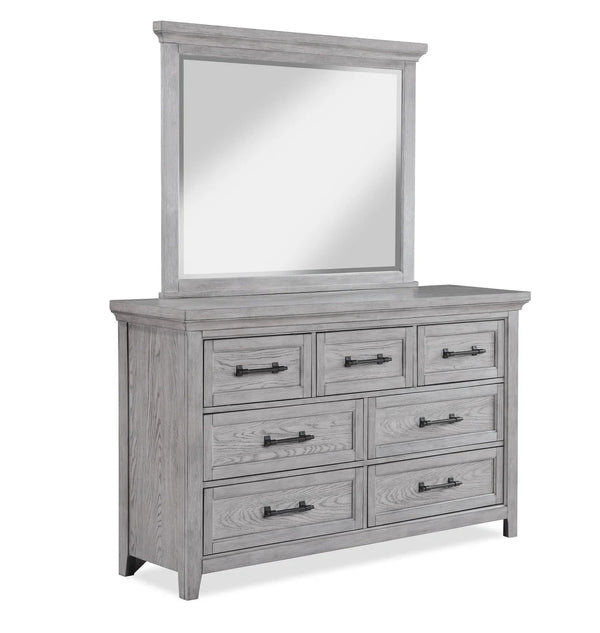 Beckett Grey Dresser & Mirror
