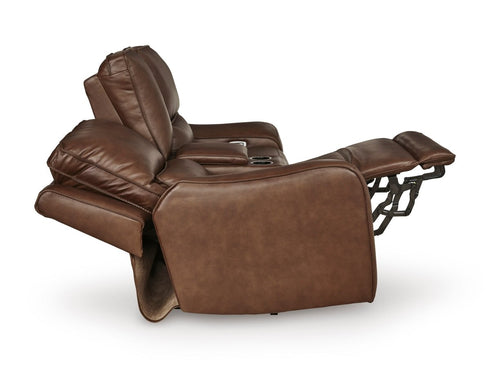 DeepWakes Canyon Power Reclining Loveseat w/ Console - WCC Furniture & Mattress Center Lafayette & Lake Charles