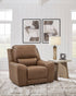 DeepWakes Caramel Power Recliner w/ ADJ Headrest - WCC Furniture & Mattress Center Lafayette & Lake Charles