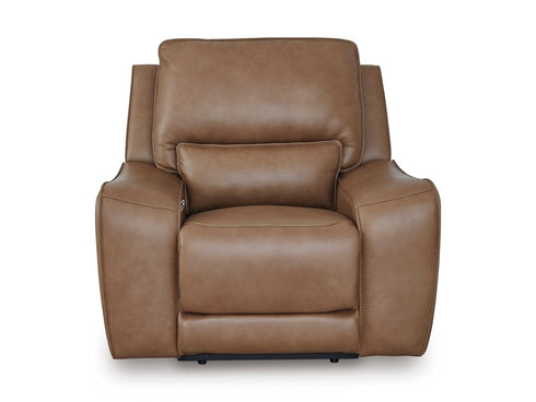 DeepWakes Caramel Power Recliner w/ ADJ Headrest - WCC Furniture & Mattress Center Lafayette & Lake Charles