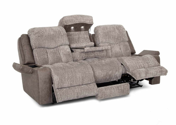 Denali Two - Tone Power Reclining Sofa w/ Massage - WCC Furniture & Mattress Center Lafayette & Lake Charles