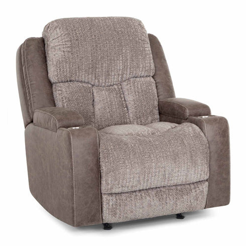 Denali Two - Tone Power Rocker Recliner w/ Massage - WCC Furniture & Mattress Center Lafayette & Lake Charles