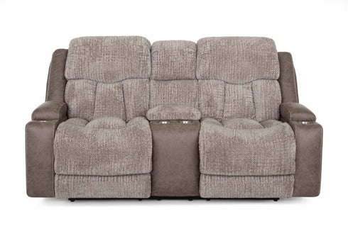 Denali Two-Tone Power Reclining Loveseat w/ Massage