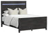 Tobias Black Panel Bed