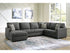 Edenfield Charcoal LAF Chaise Sectional - WCC Furniture & Mattress Center Lafayette & Lake Charles