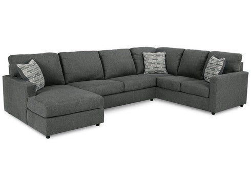 Edenfield Charcoal LAF Chaise Sectional - WCC Furniture & Mattress Center Lafayette & Lake Charles