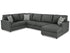 Edenfield Charcoal RAF Chaise Sectional - WCC Furniture & Mattress Center Lafayette & Lake Charles