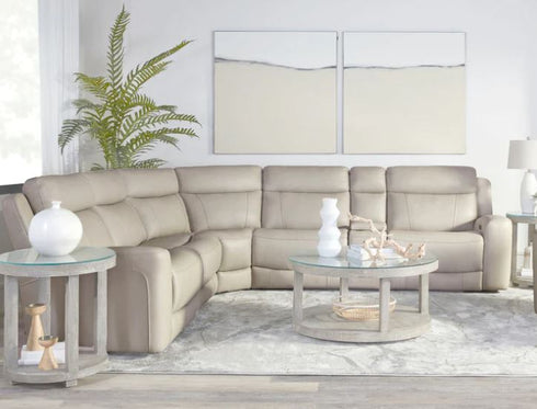 Ellsworth Stone 6 Piece Power Reclining Sectional - WCC Furniture & Mattress Center Lafayette & Lake Charles