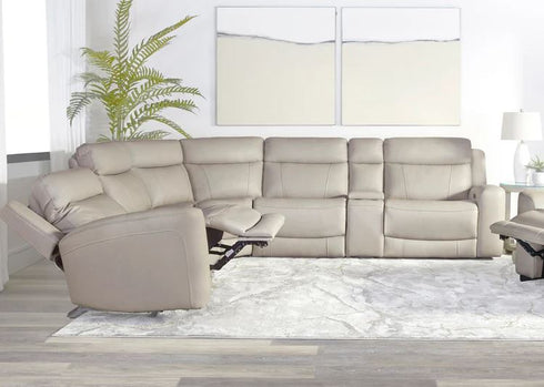 Ellsworth Stone 6 Piece Power Reclining Sectional - WCC Furniture & Mattress Center Lafayette & Lake Charles