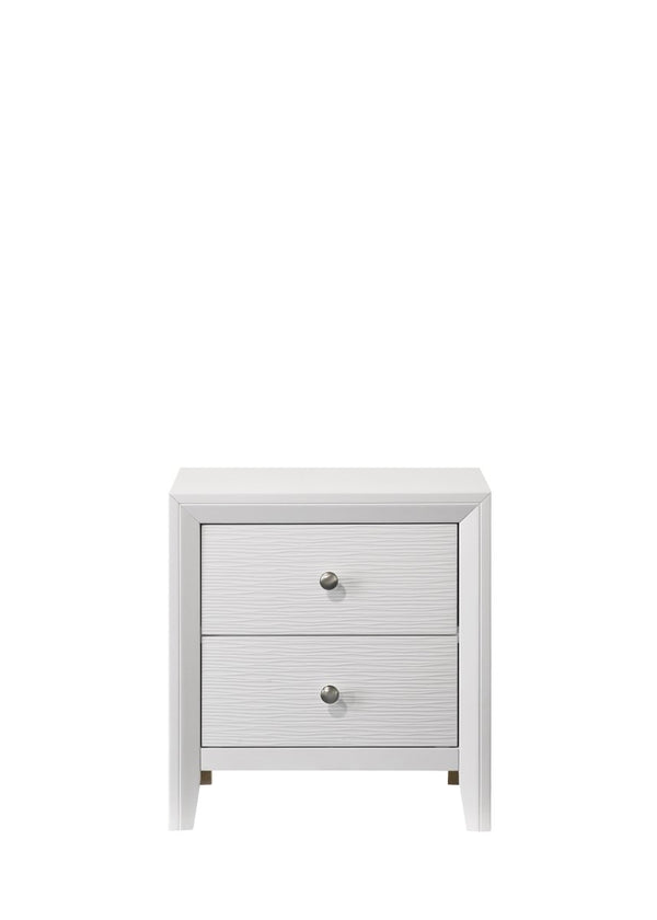 Evan White Nightstand - WCC Furniture & Mattress Center Lafayette & Lake Charles