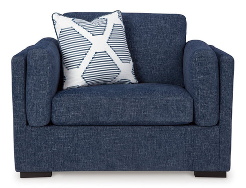 Evansley Navy Chair and a Half - WCC Furniture & Mattress Center Lafayette & Lake Charles