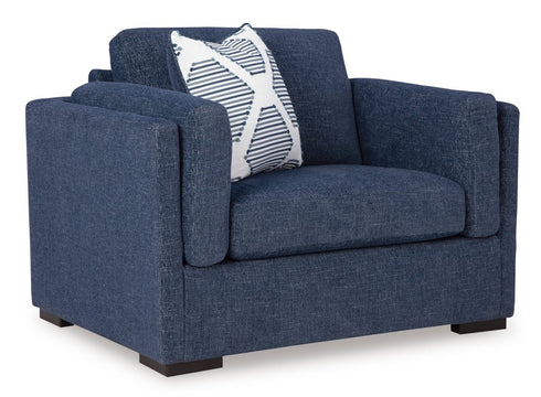Evansley Navy Chair and a Half - WCC Furniture & Mattress Center Lafayette & Lake Charles